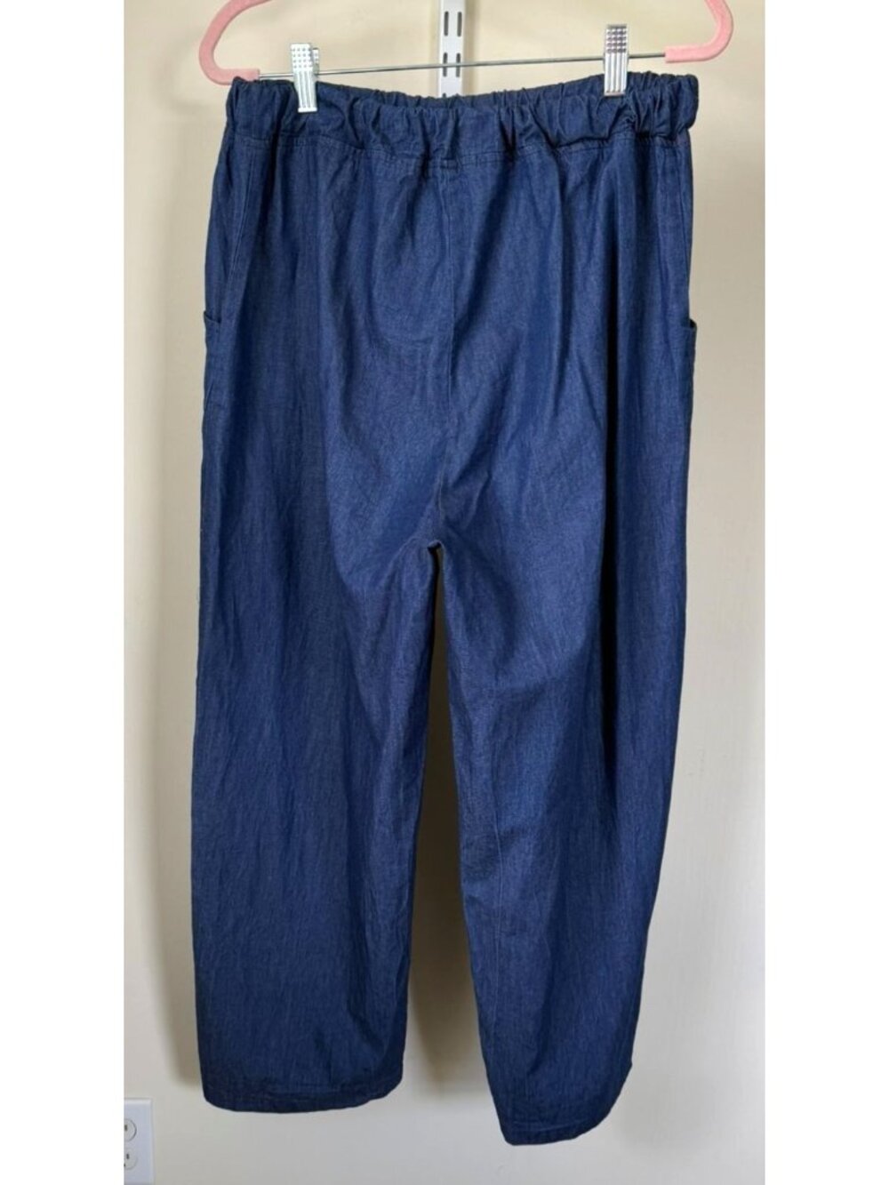 LA Relaxed Pants Women’s M Organic Cotton Pull On Blue - Picture 5 of 11